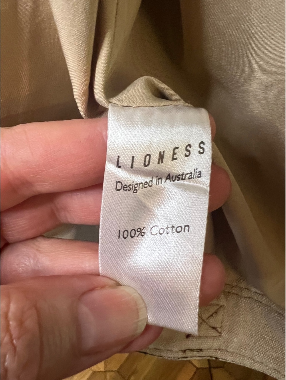Lioness Workwear Jacket Stone 100% Cotton Utility Buckle Size Large NWOT - Picture 6 of 13